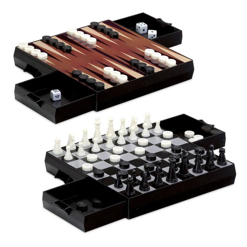 Ajedrez Damas Backgammon Magnetico cuadrado — vista adicional del producto